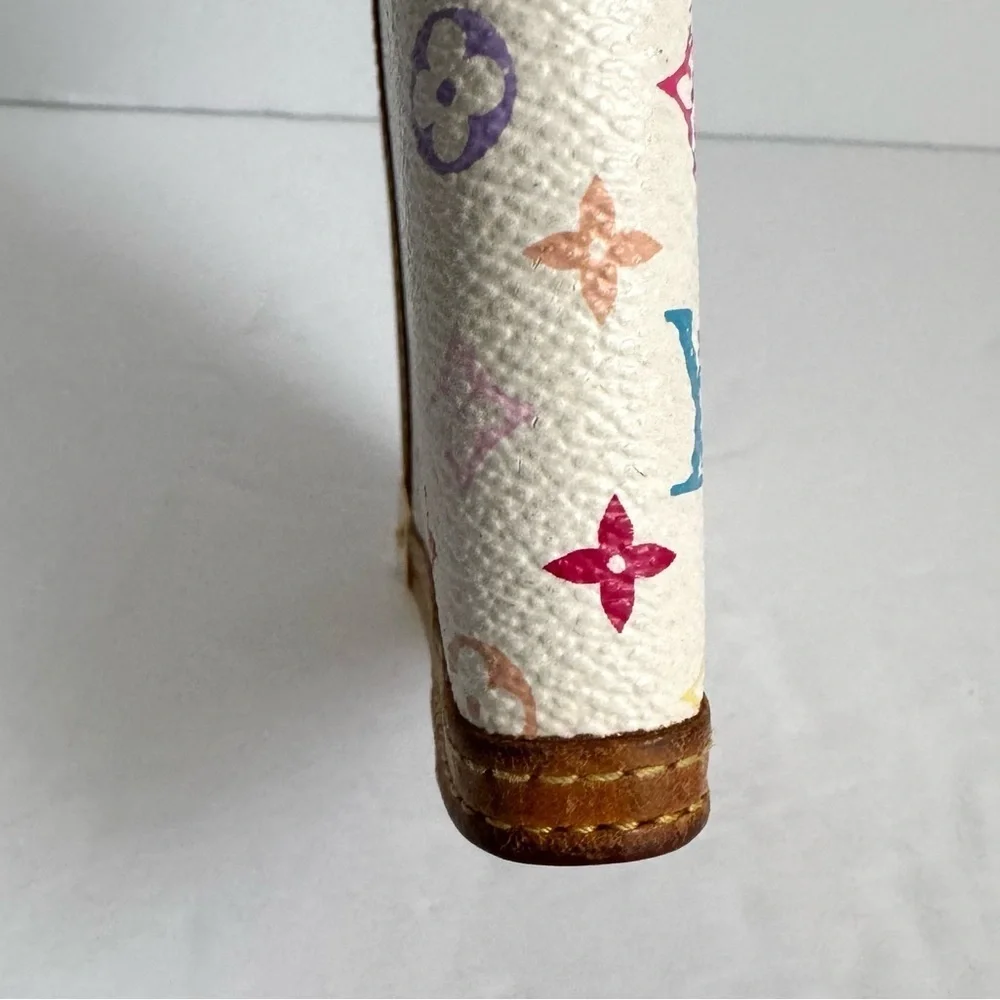 Louis Vuitton Multicolor Agenda Takashi Murakami Blanc White PM Mini Planner Y2K